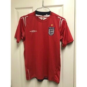 NWOT 2004/06 England Away S Jersey Umbro Red